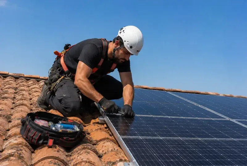 Maintenance et monitoring de panneaux solaires à Saint-Étienne-de-Brillouet