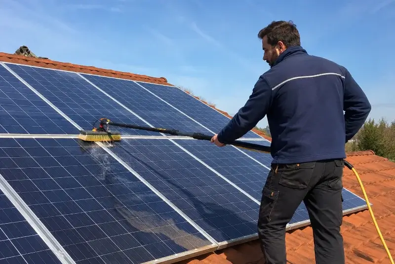 Nettoyage et entretien de panneaux solaires à Saint-Étienne-de-Brillouet